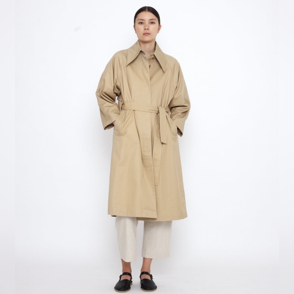 NWT 7115 By Szeki Tan Trench Coat